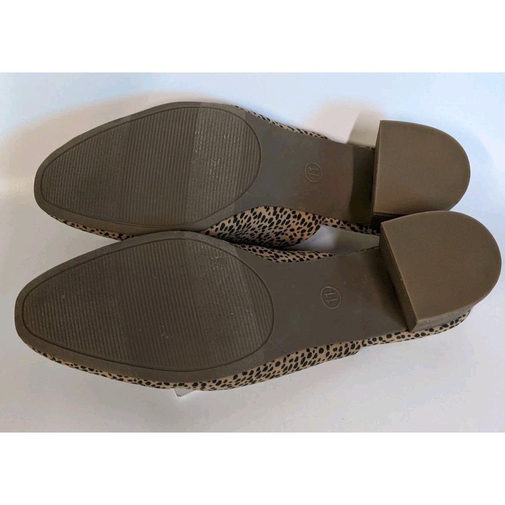 Universal Thread Leopard Print Tan and Black Slip-On Mules - Picture 7 of 8